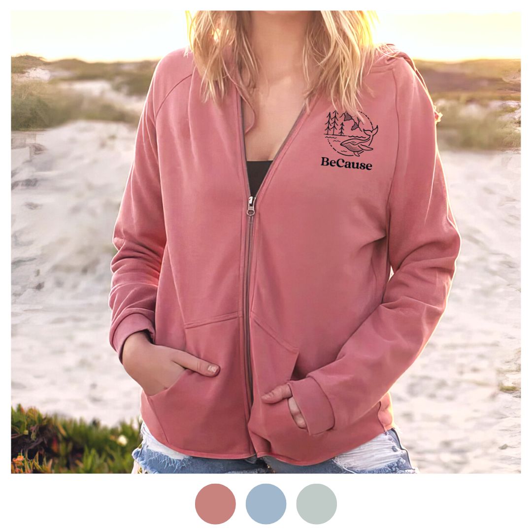 Cali wave zip up beach hoodies - 10 trees planted with every order
