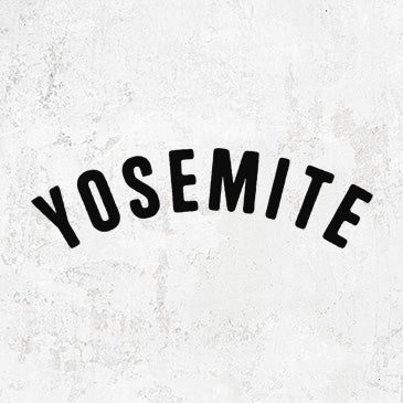 Yosemite Text Apparel and Accessories