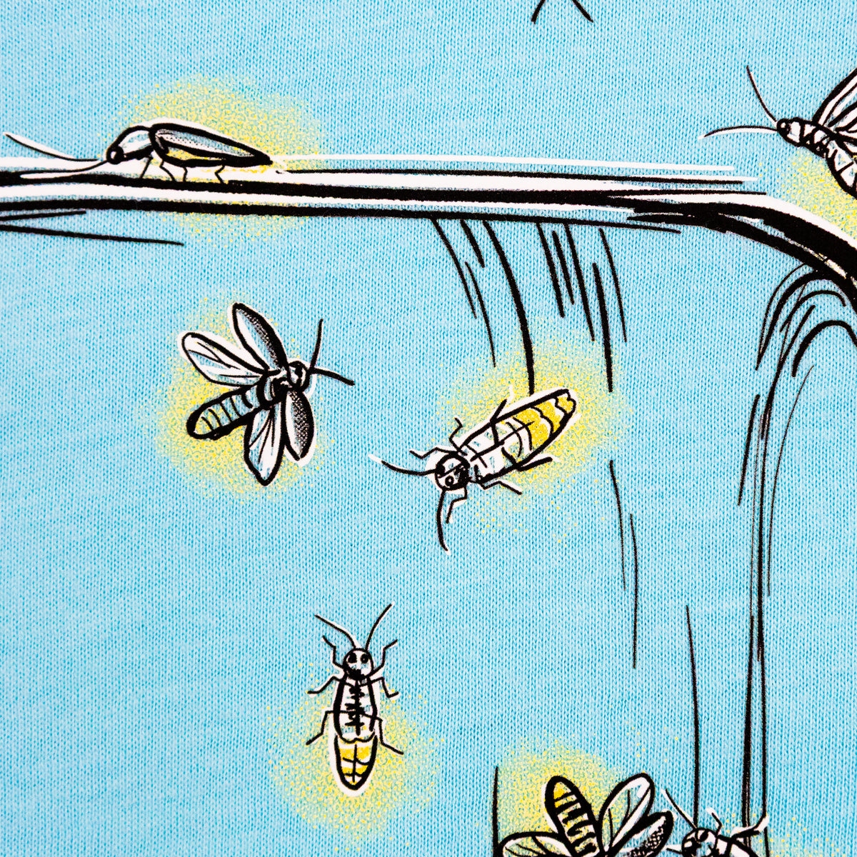 Product photo of the BeCause Tees Summer Fireflies - Women's Racerback Tanktop.