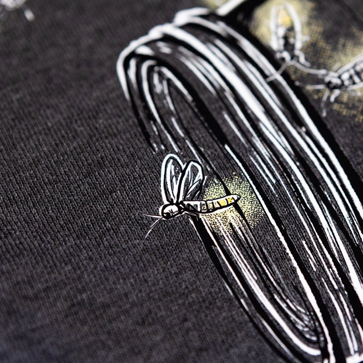 Product photo of the BeCause Tees Summer Fireflies - Cali Wave Hooded Sweatshirt.