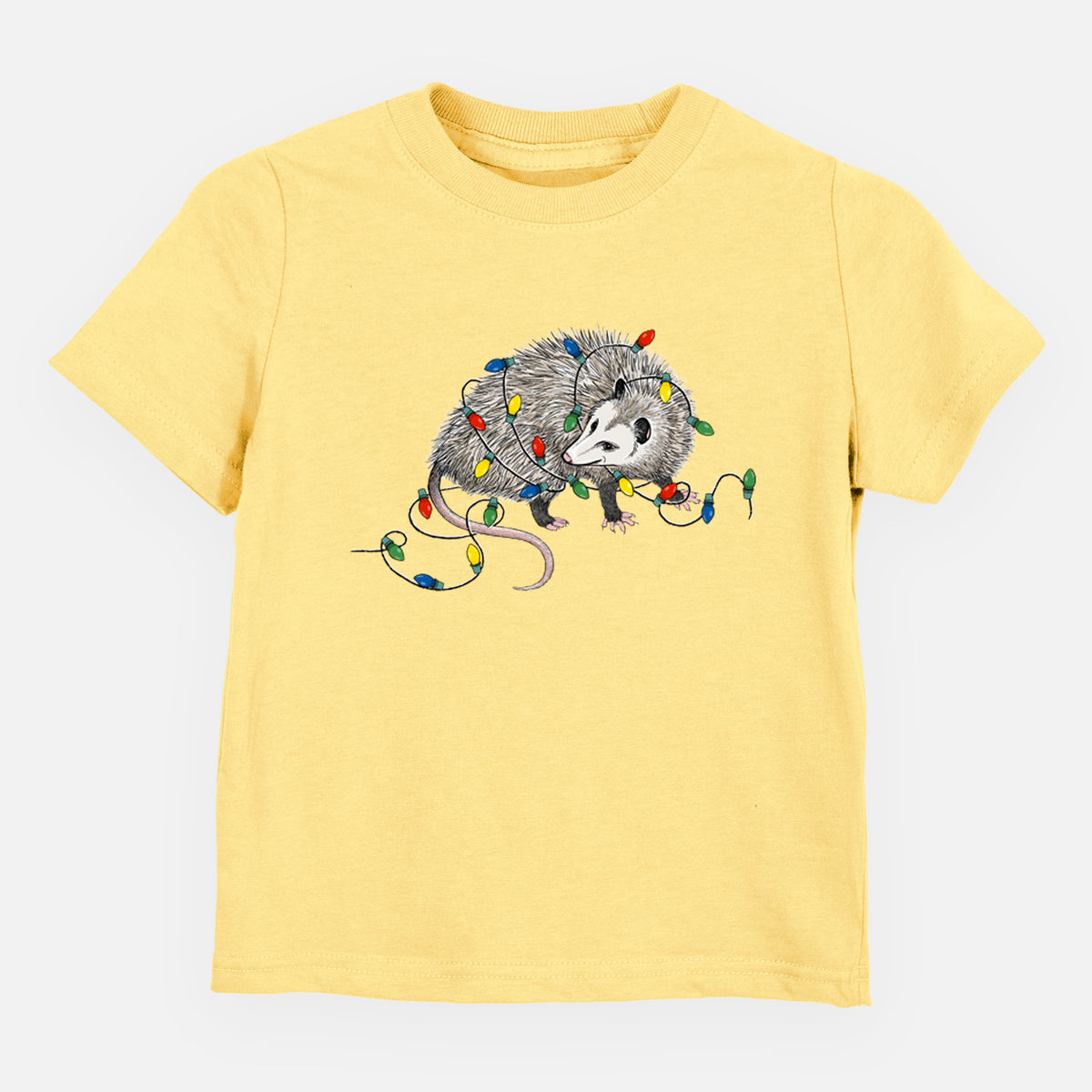 Christmas Opossum - Toddler/Youth Shirt in Butter
