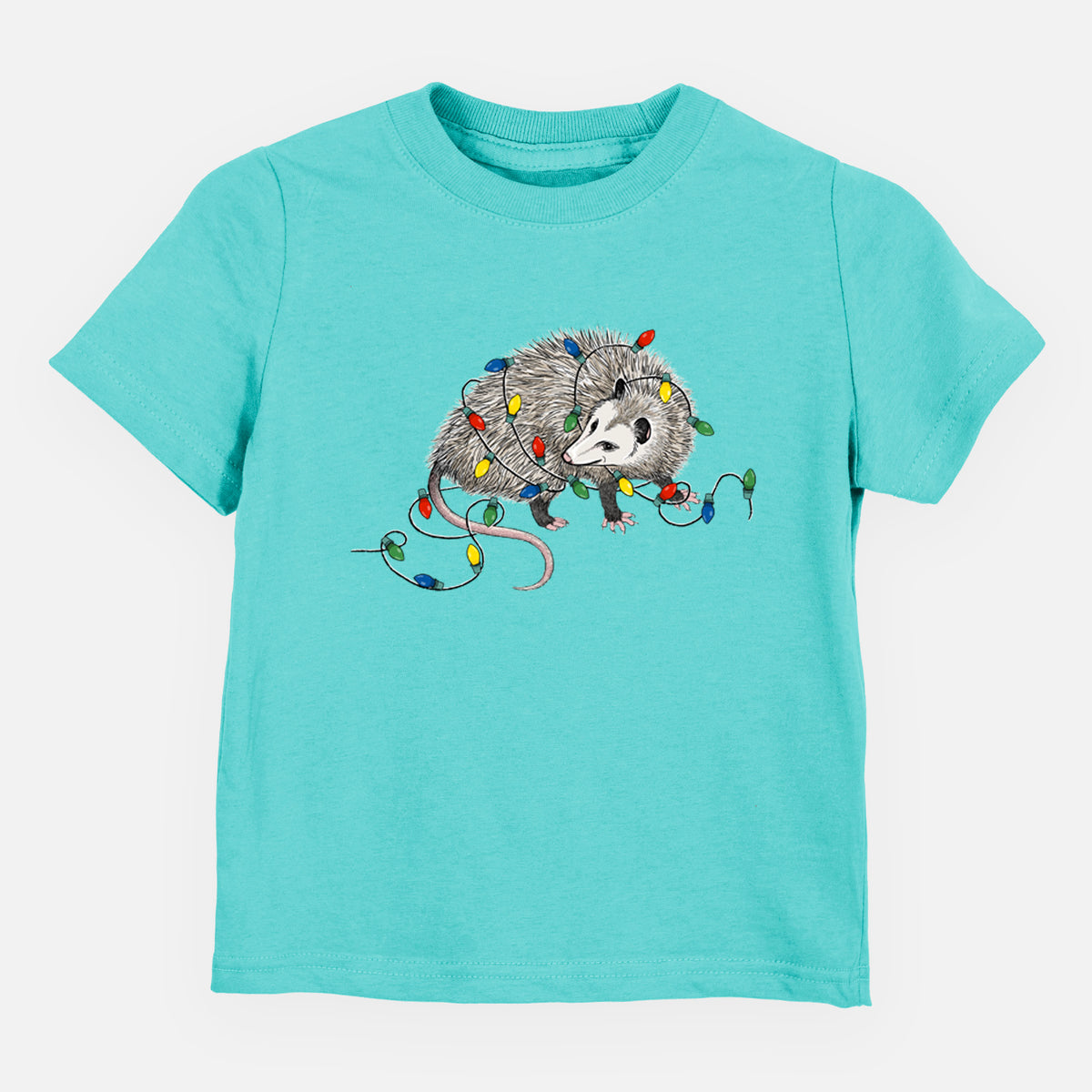 Christmas Opossum - Toddler/Youth Shirt in Caribbean
