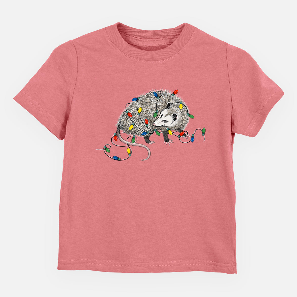 Christmas Opossum - Toddler/Youth Shirt in Mauve