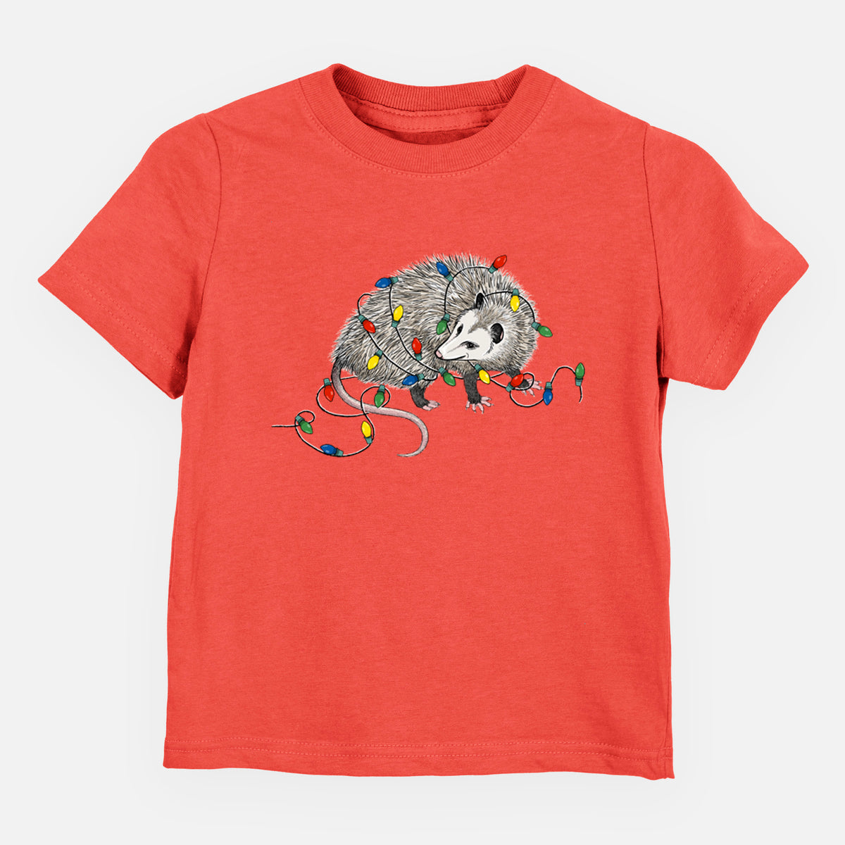 Christmas Opossum - Toddler/Youth Shirt in Passionfruit