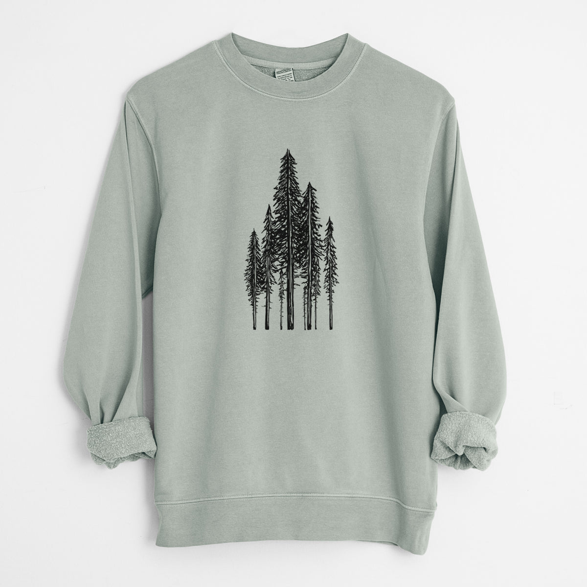 Coastal Redwoods - Unisex Pigment Dyed Crew Sweatshirt in Sage