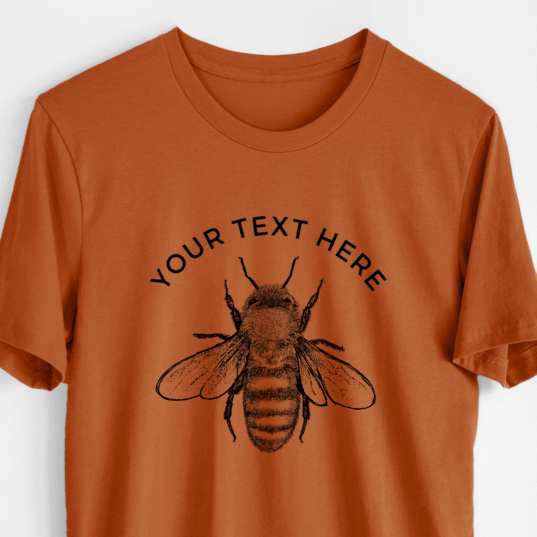 Product photo of the BeCause Tees Custom Create Your Own Family Bee Design - Lightweight 100% Cotton Unisex Crewneck.