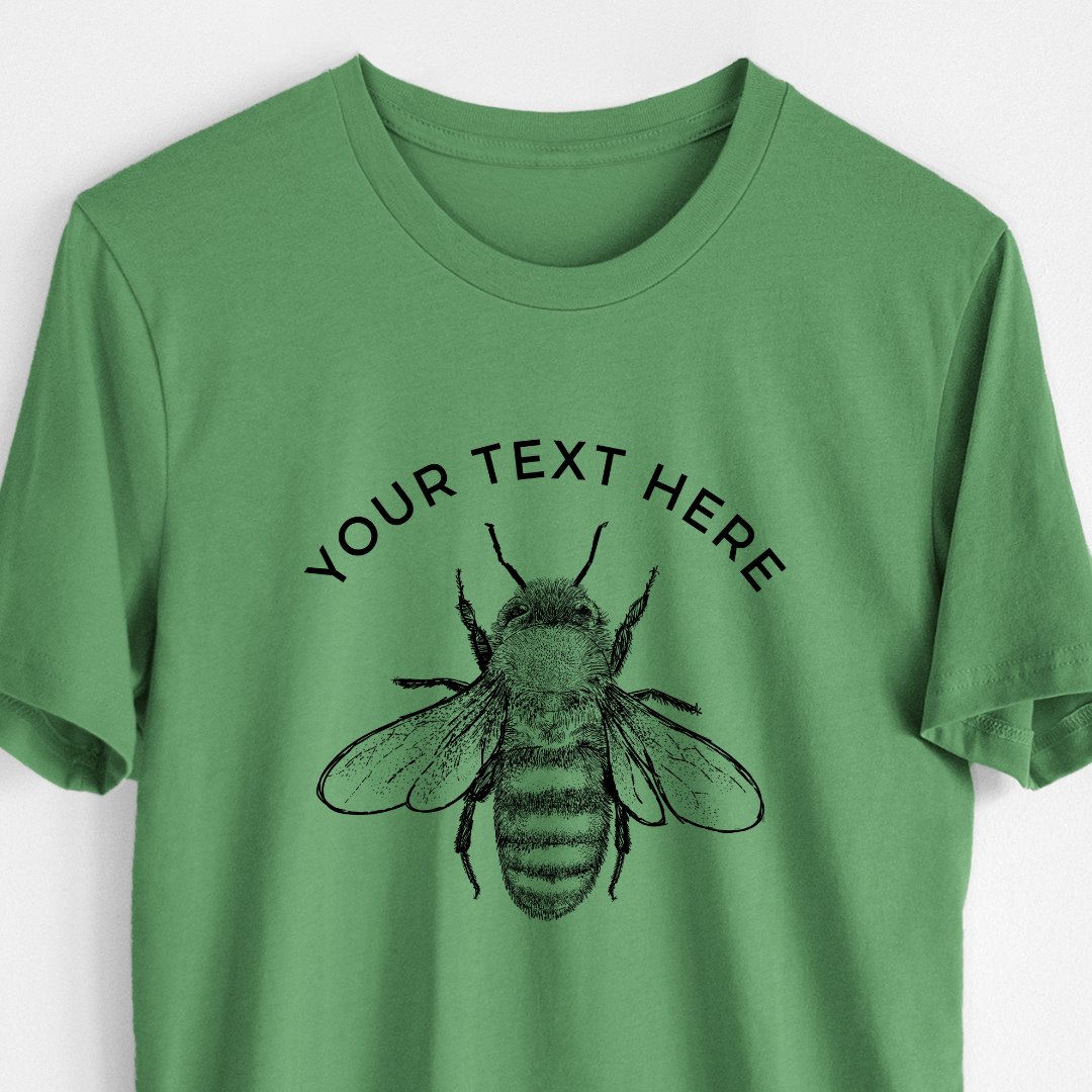 Product photo of the BeCause Tees Custom Create Your Own Family Bee Design - Lightweight 100% Cotton Unisex Crewneck.
