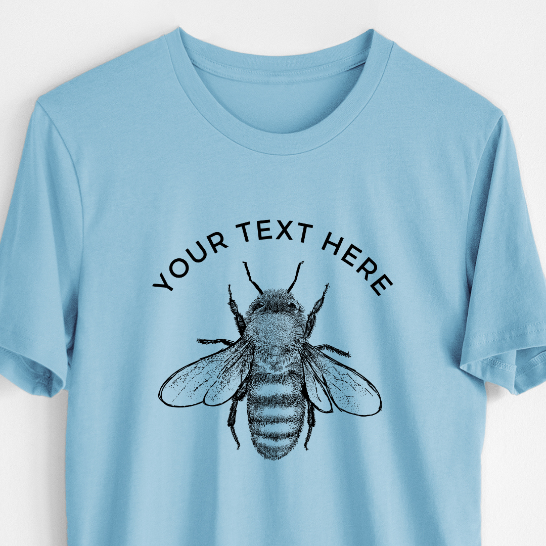 Product photo of the BeCause Tees Custom Create Your Own Family Bee Design - Lightweight 100% Cotton Unisex Crewneck.