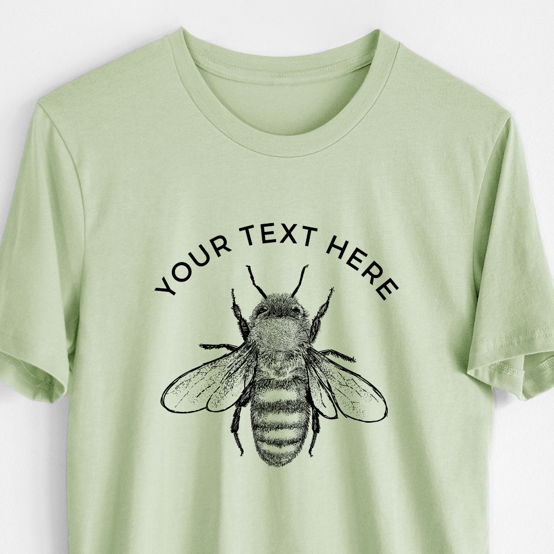 Product photo of the BeCause Tees Custom Create Your Own Family Bee Design - Lightweight 100% Cotton Unisex Crewneck.