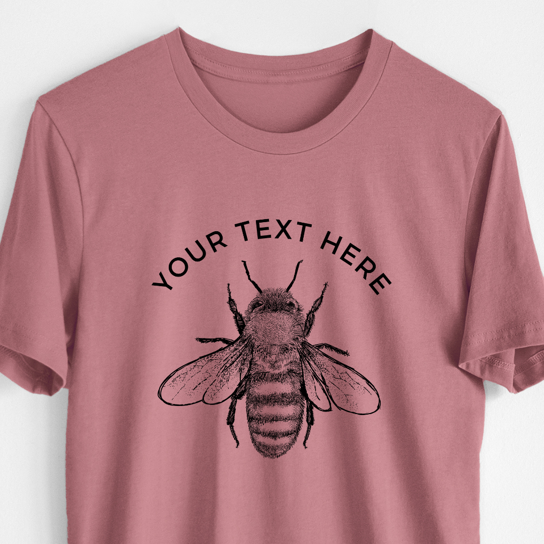 Product photo of the BeCause Tees Custom Create Your Own Family Bee Design - Lightweight 100% Cotton Unisex Crewneck.
