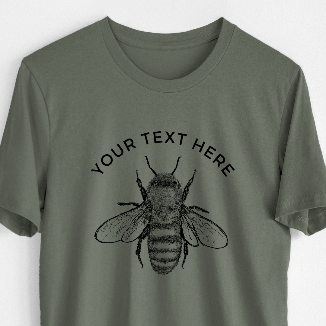 Product photo of the BeCause Tees Custom Create Your Own Family Bee Design - Lightweight 100% Cotton Unisex Crewneck.