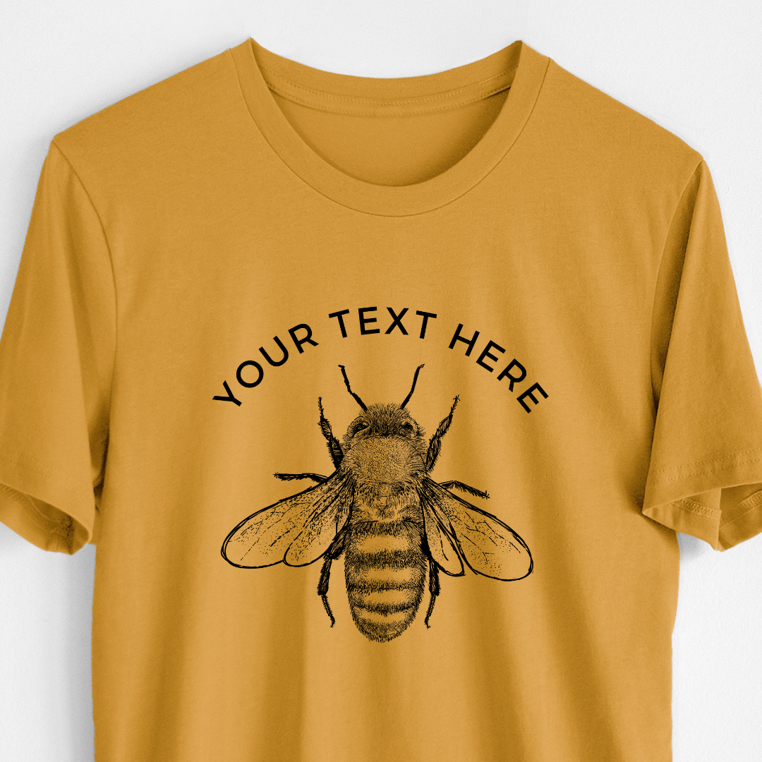Product photo of the BeCause Tees Custom Create Your Own Family Bee Design - Lightweight 100% Cotton Unisex Crewneck.