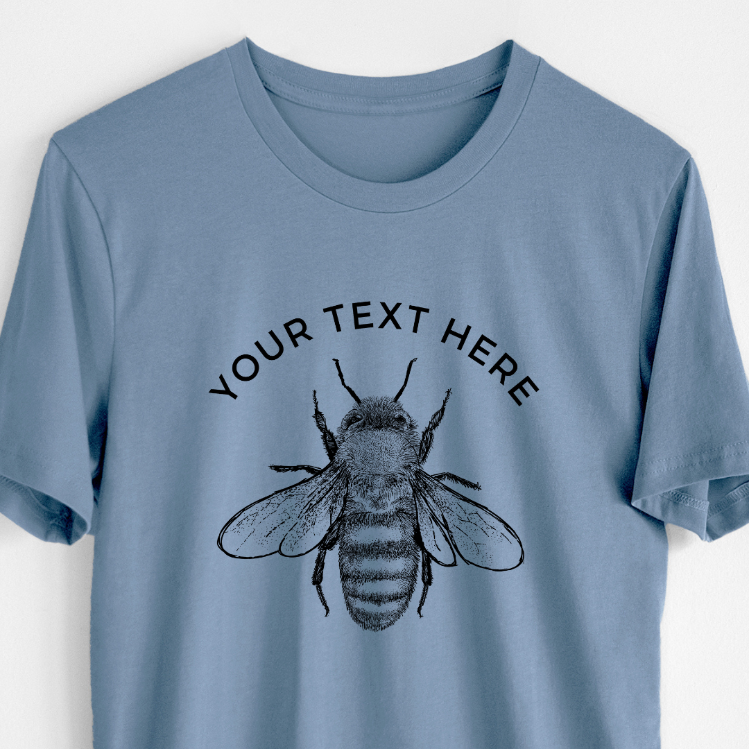 Product photo of the BeCause Tees Custom Create Your Own Family Bee Design - Lightweight 100% Cotton Unisex Crewneck.