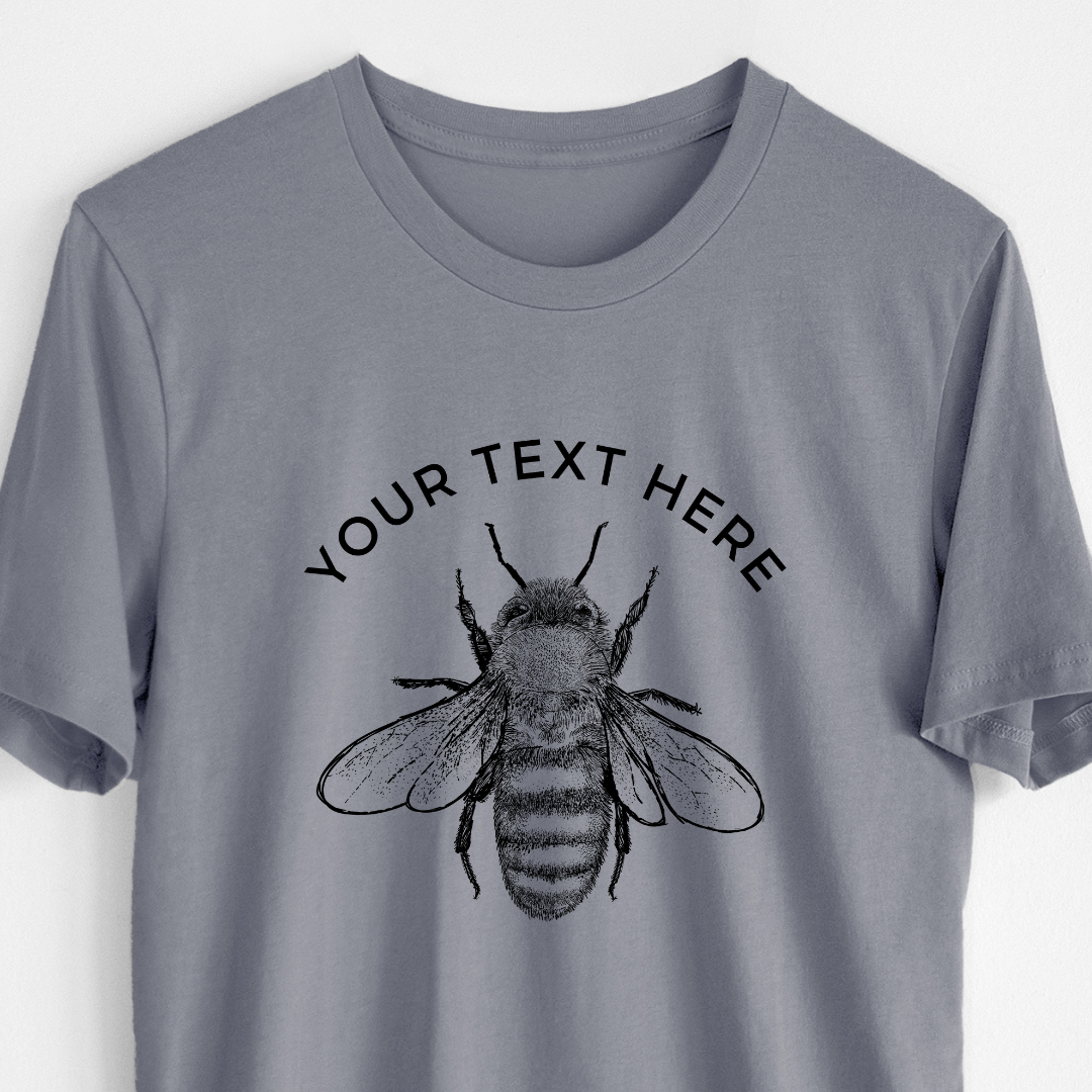 Product photo of the BeCause Tees Custom Create Your Own Family Bee Design - Lightweight 100% Cotton Unisex Crewneck.