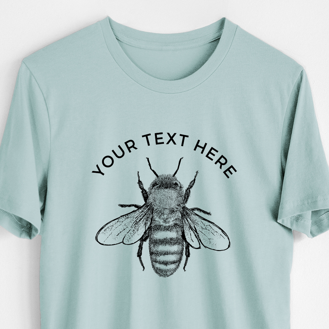 Product photo of the BeCause Tees Custom Create Your Own Family Bee Design - Lightweight 100% Cotton Unisex Crewneck.