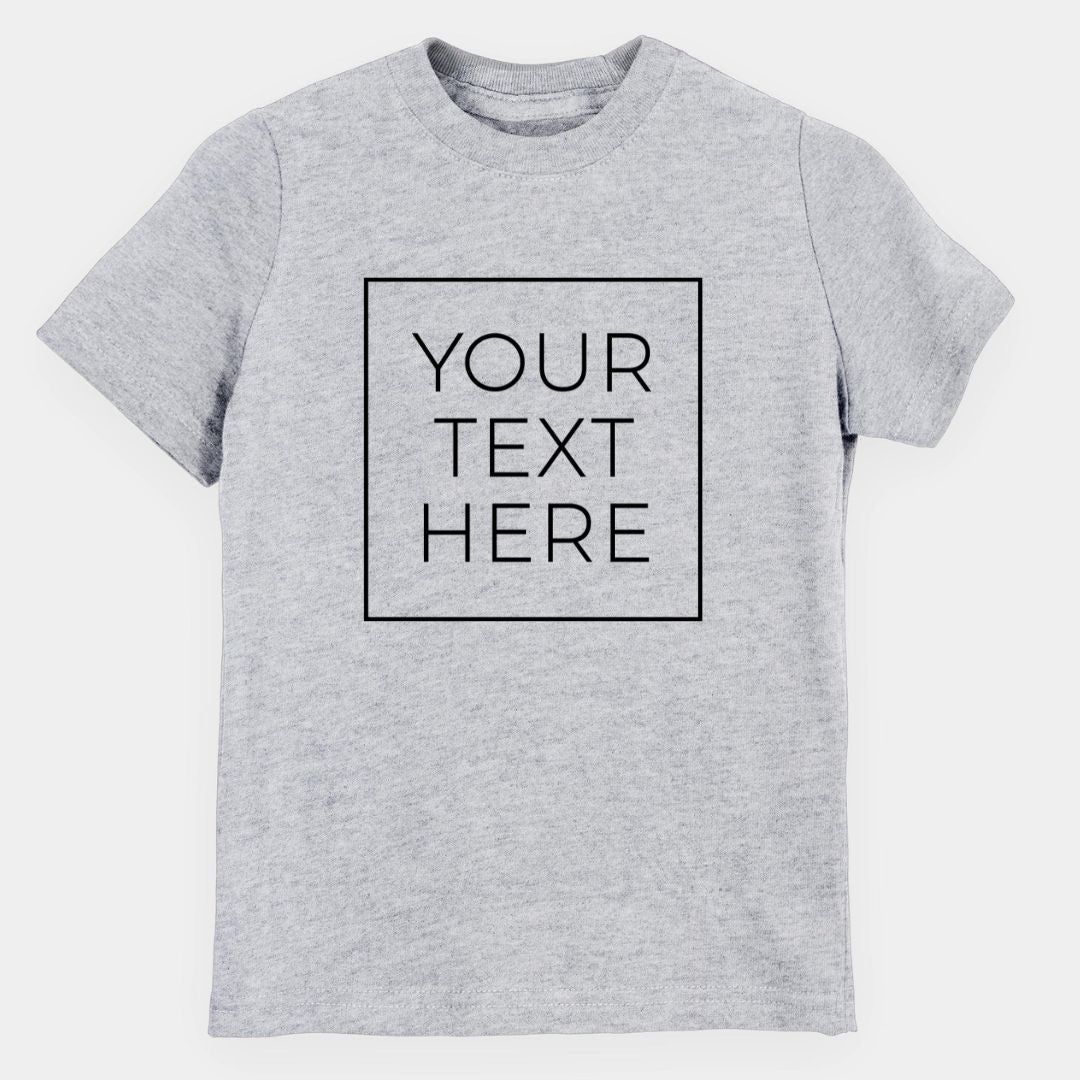 Product photo of the BeCause Tees Create Your Own Custom Boxed Toddler/Youth Shirt.