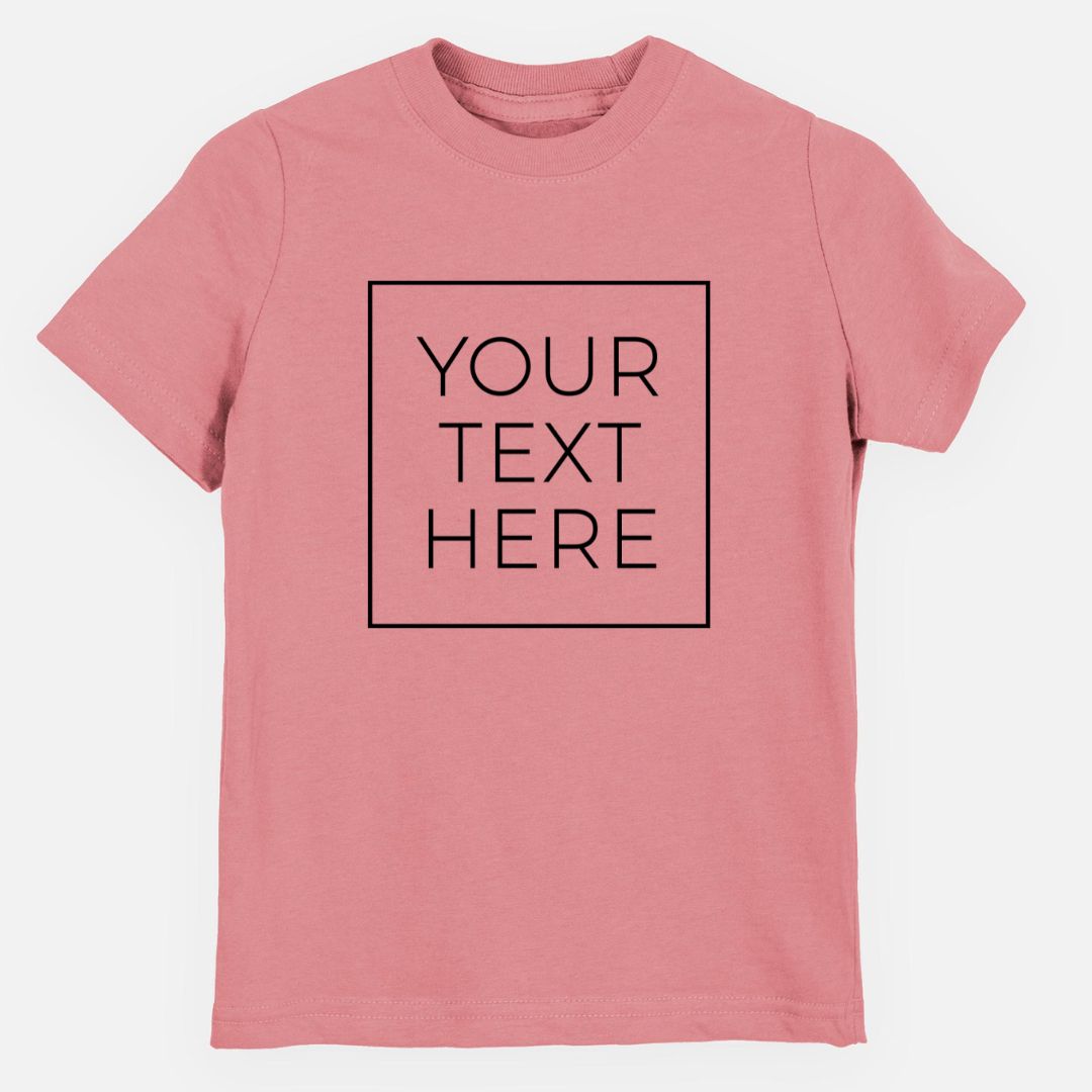 Product photo of the BeCause Tees Create Your Own Custom Boxed Toddler/Youth Shirt.
