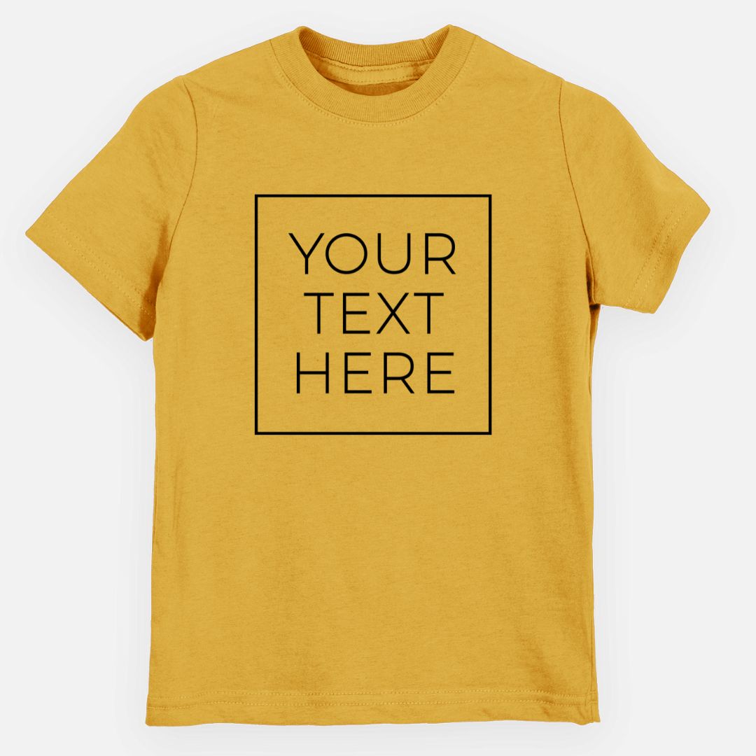 Product photo of the BeCause Tees Create Your Own Custom Boxed Toddler/Youth Shirt.