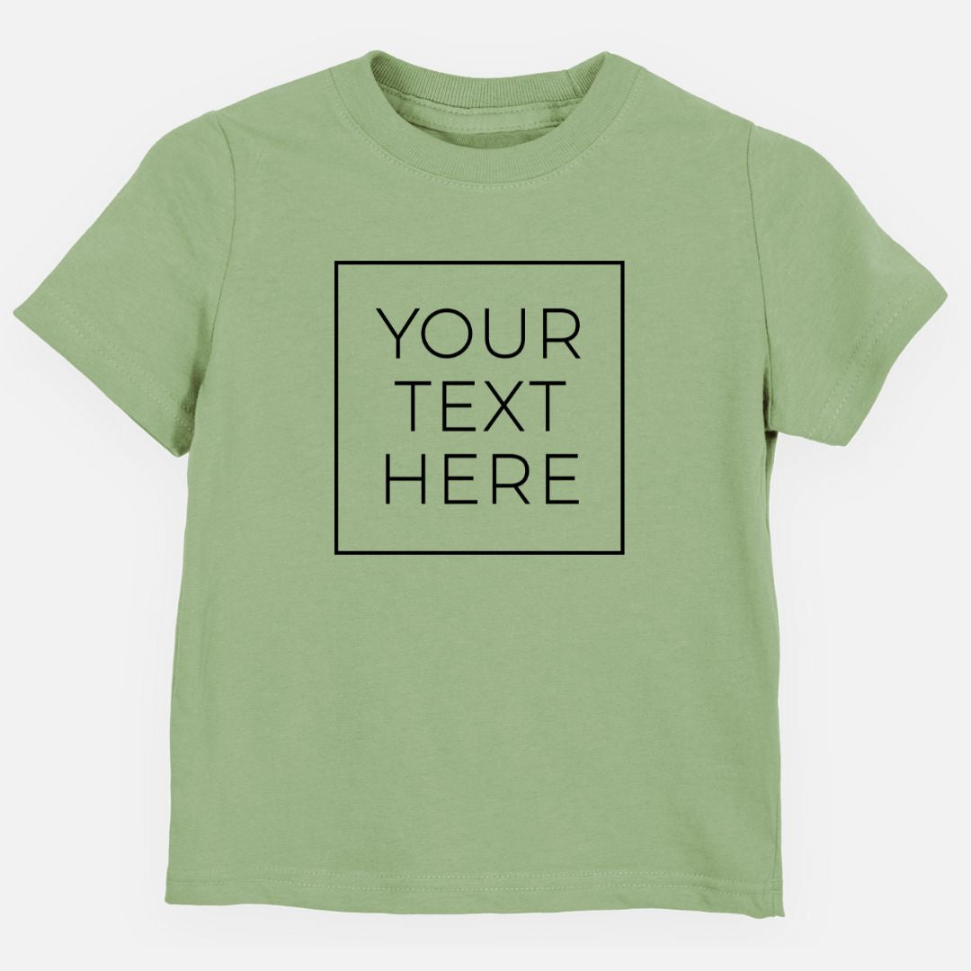 Product photo of the BeCause Tees Create Your Own Custom Boxed Toddler/Youth Shirt.