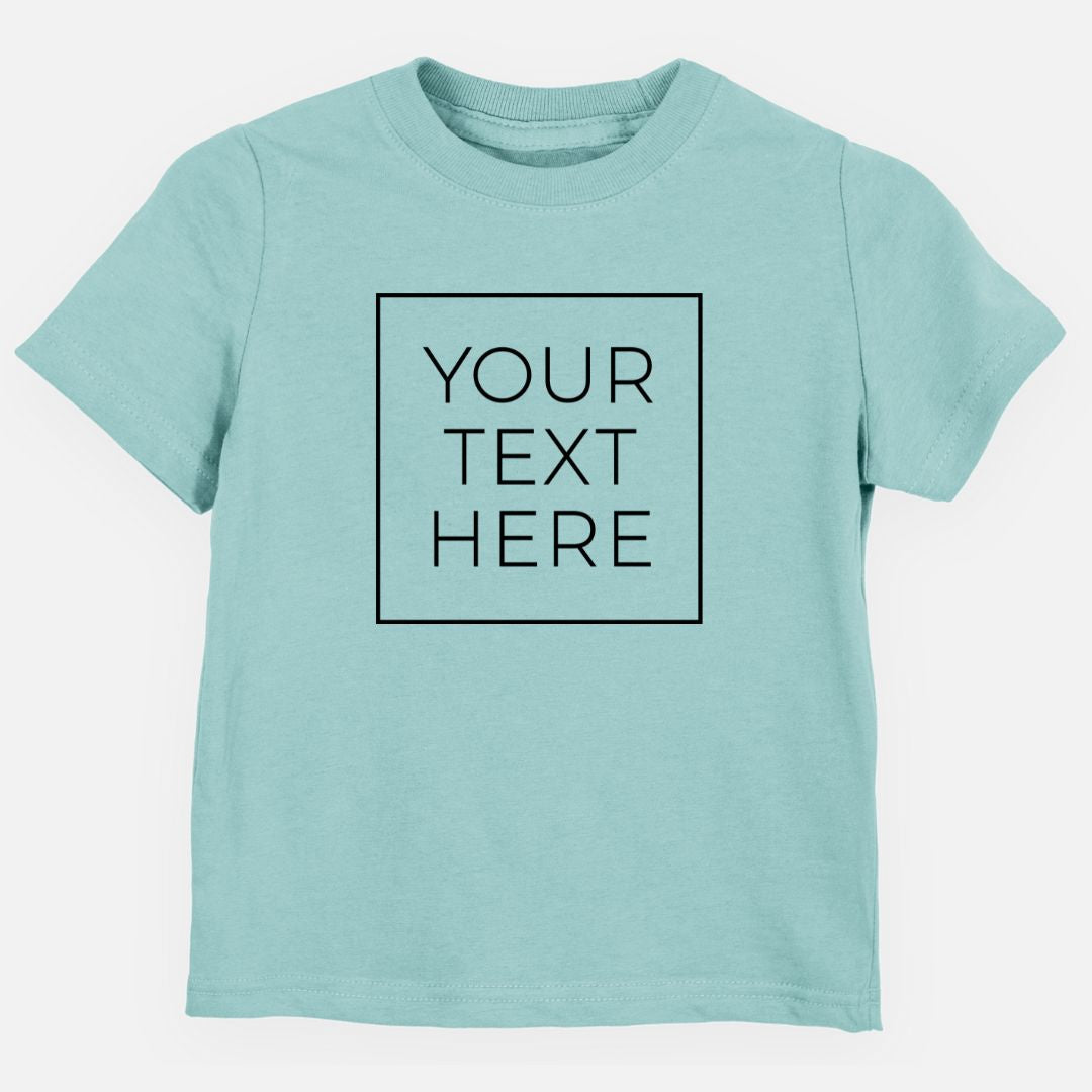 Product photo of the BeCause Tees Create Your Own Custom Boxed Toddler/Youth Shirt.