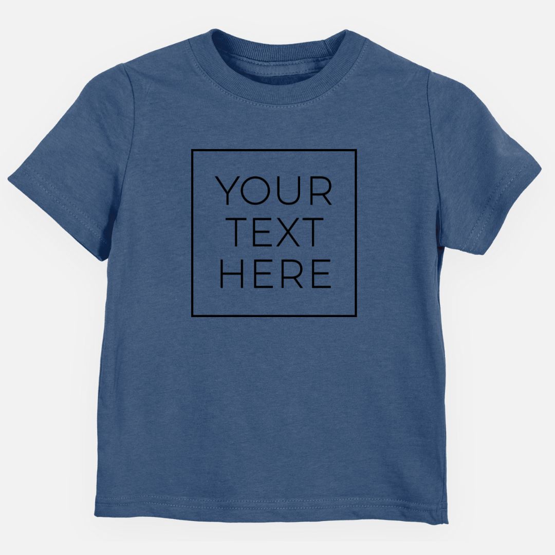 Product photo of the BeCause Tees Create Your Own Custom Boxed Toddler/Youth Shirt.