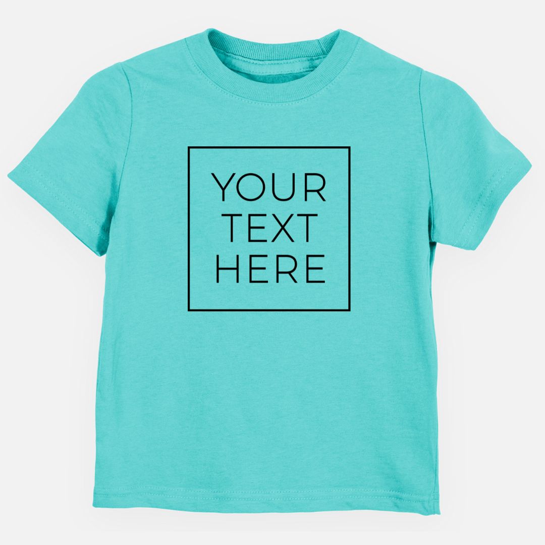 Product photo of the BeCause Tees Create Your Own Custom Boxed Toddler/Youth Shirt.
