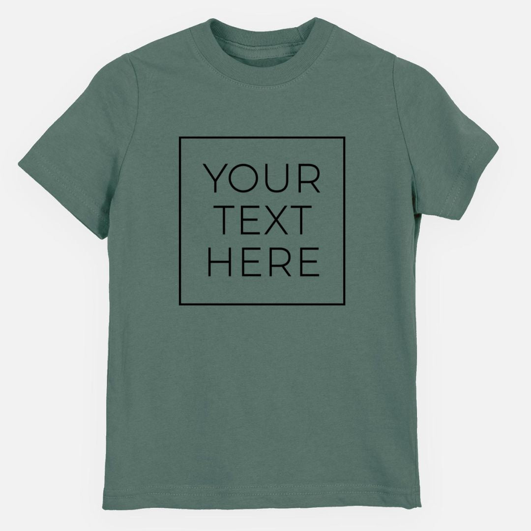 Product photo of the BeCause Tees Create Your Own Custom Boxed Toddler/Youth Shirt.