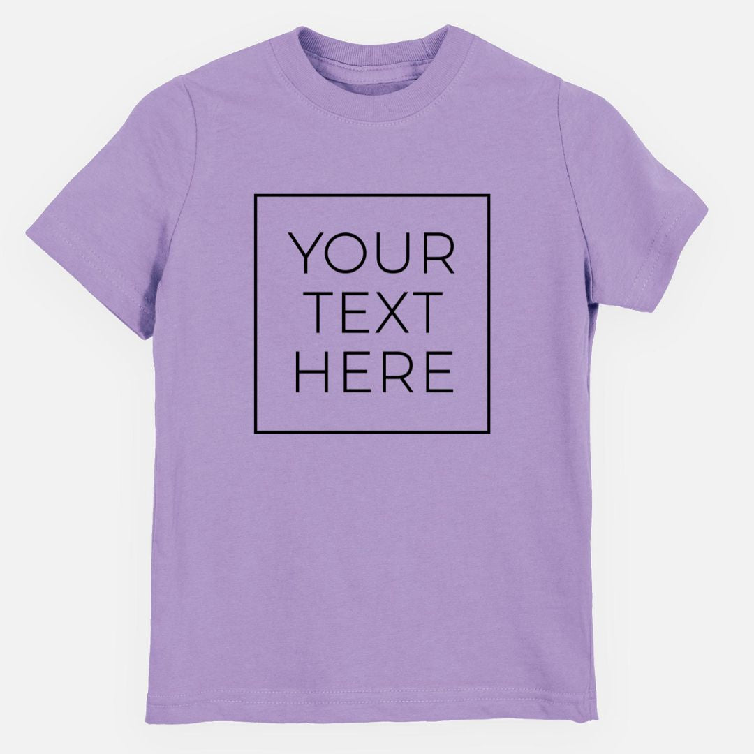 Product photo of the BeCause Tees Create Your Own Custom Boxed Toddler/Youth Shirt.