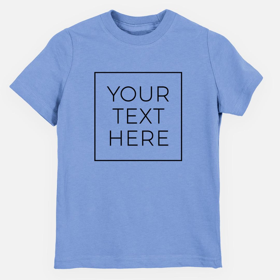 Product photo of the BeCause Tees Create Your Own Custom Boxed Toddler/Youth Shirt.