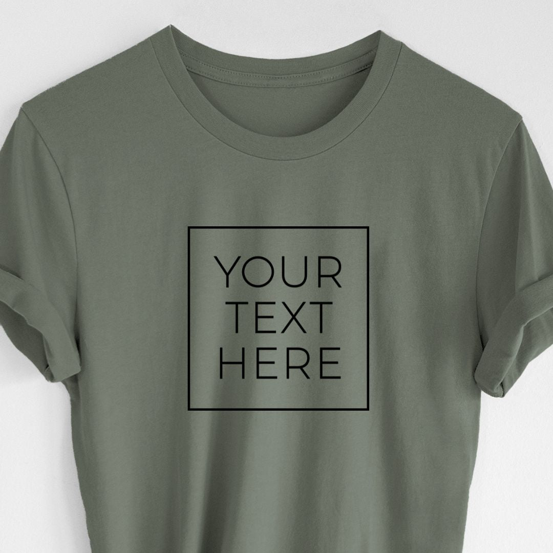 Product photo of the BeCause Tees Custom Create Your Own Boxed Design - Lightweight 100% Cotton Unisex Crewneck.
