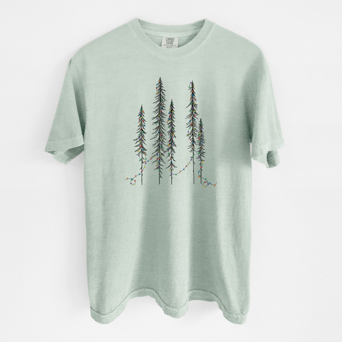 Christmas Deck the Redwoods - Unisex Comfort Colors Garment-Dyed Heavyweight T-shirt in Bay