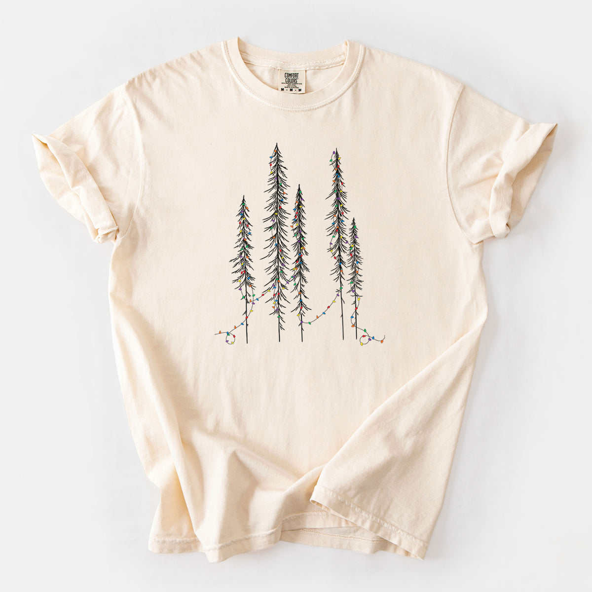 Christmas Deck the Redwoods - Unisex Comfort Colors Garment-Dyed Heavyweight T-shirt in Ivory