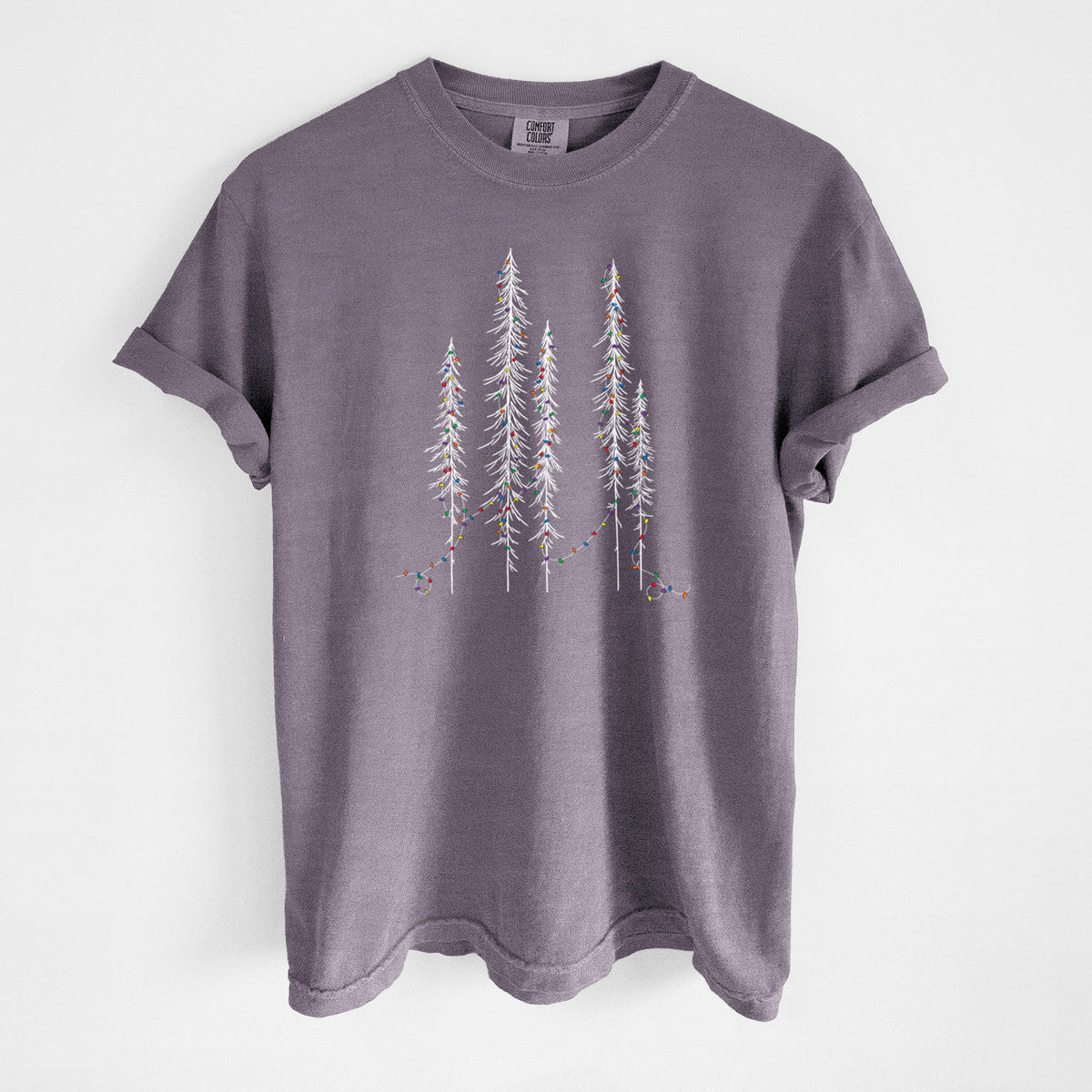 Christmas Deck the Redwoods - Unisex Comfort Colors Garment-Dyed Heavyweight T-shirt in Wine