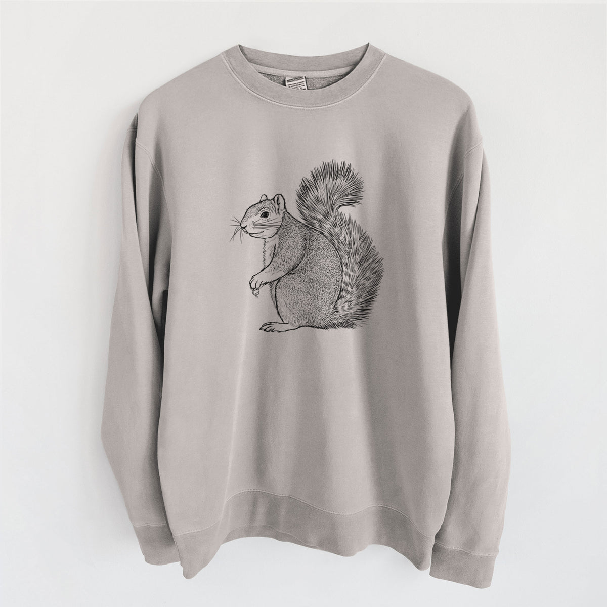 Eastern Fox Squirrel - Sciurus niger - Unisex Pigment Dyed Crew Sweatshirt in Cement