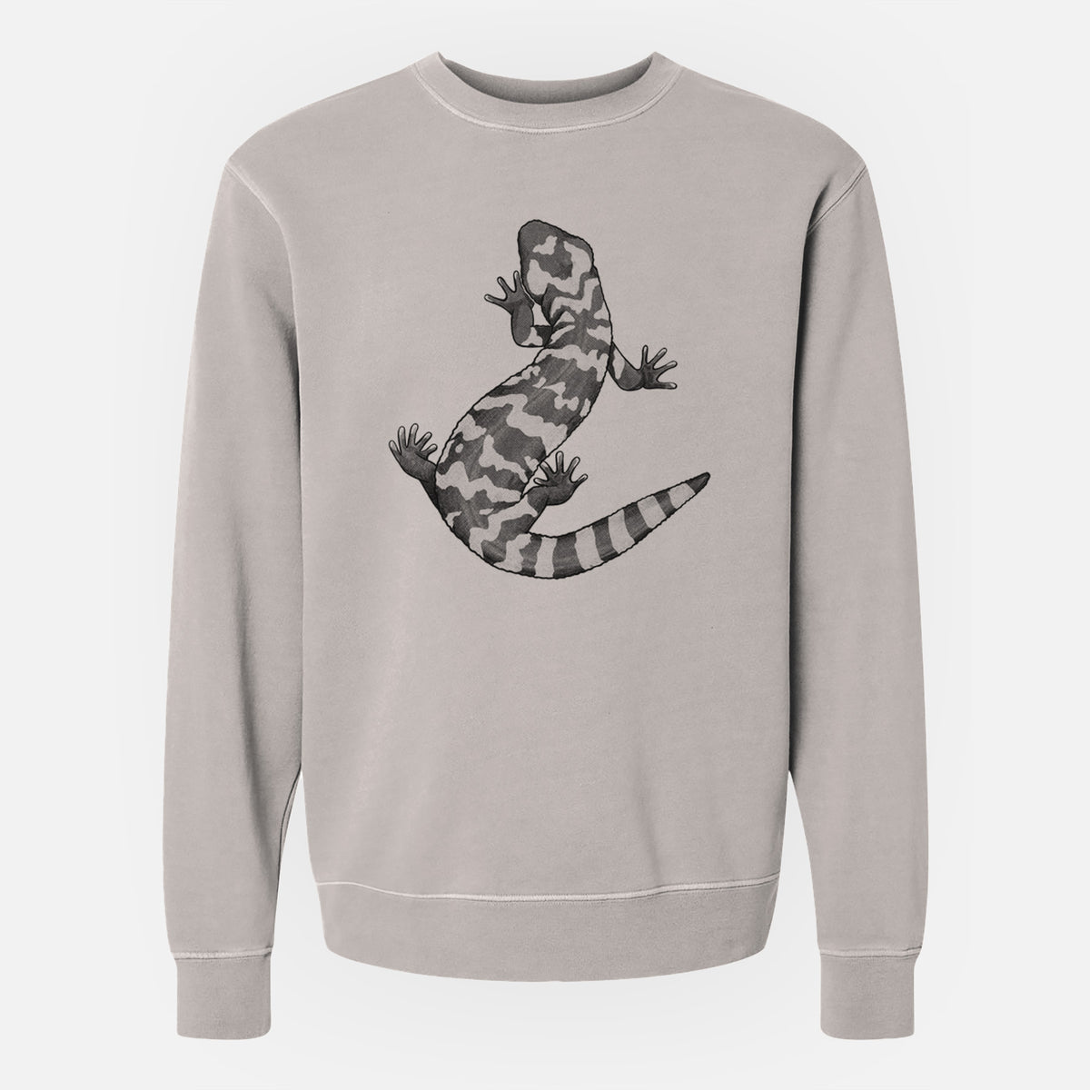 Gila Monster - Heloderma suspectum - Unisex Pigment Dyed Crew Sweatshirt in Cement
