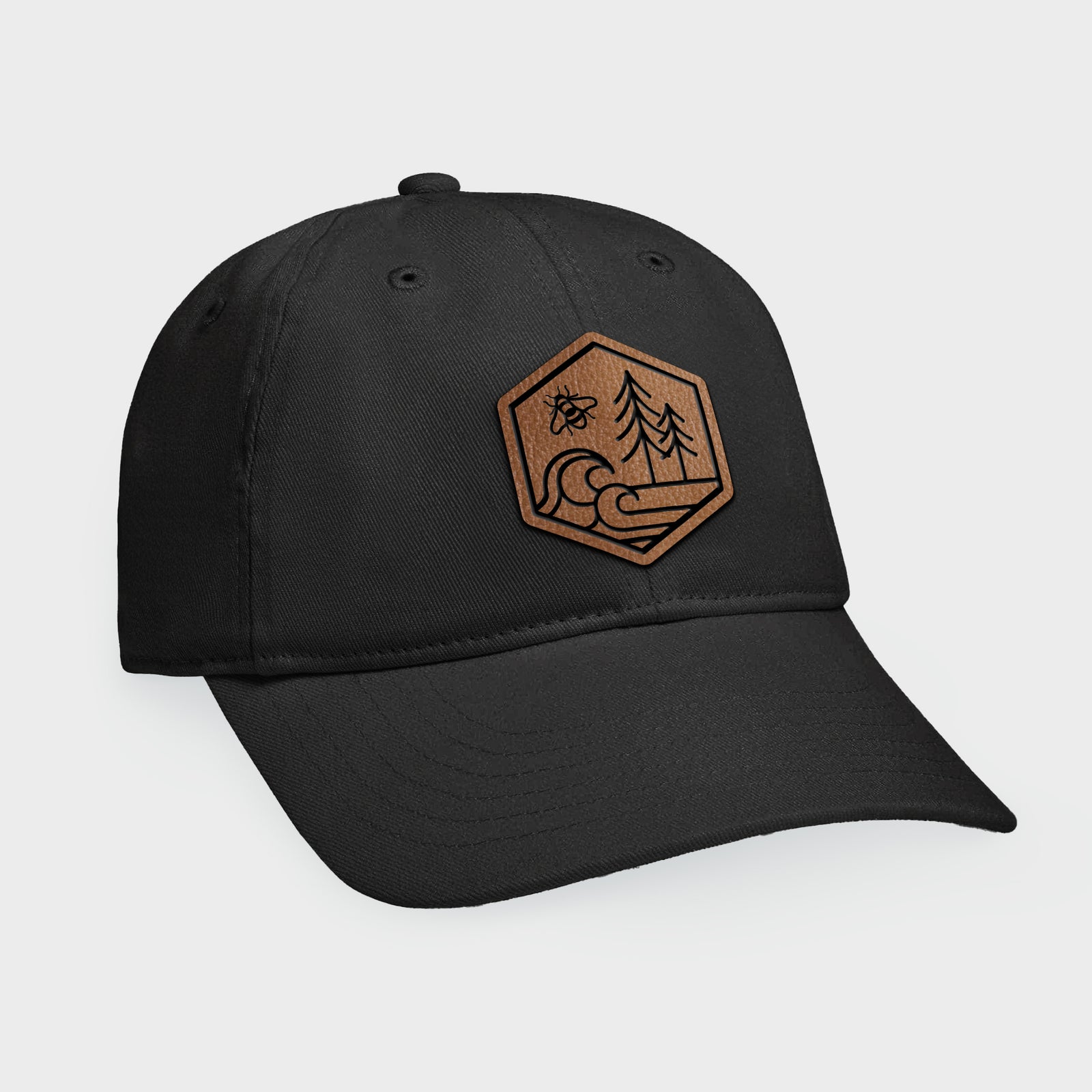 Product photo of the BeCause Tees Harmonious Hexagon Baseball Hat - 100% Organic Cotton Baseball Cap.