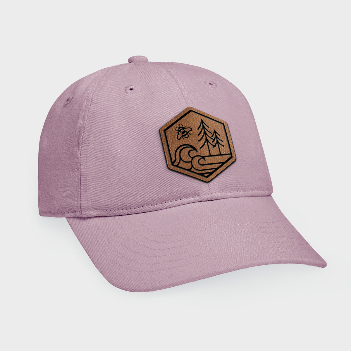 Product photo of the BeCause Tees Harmonious Hexagon Baseball Hat - 100% Organic Cotton Baseball Cap.