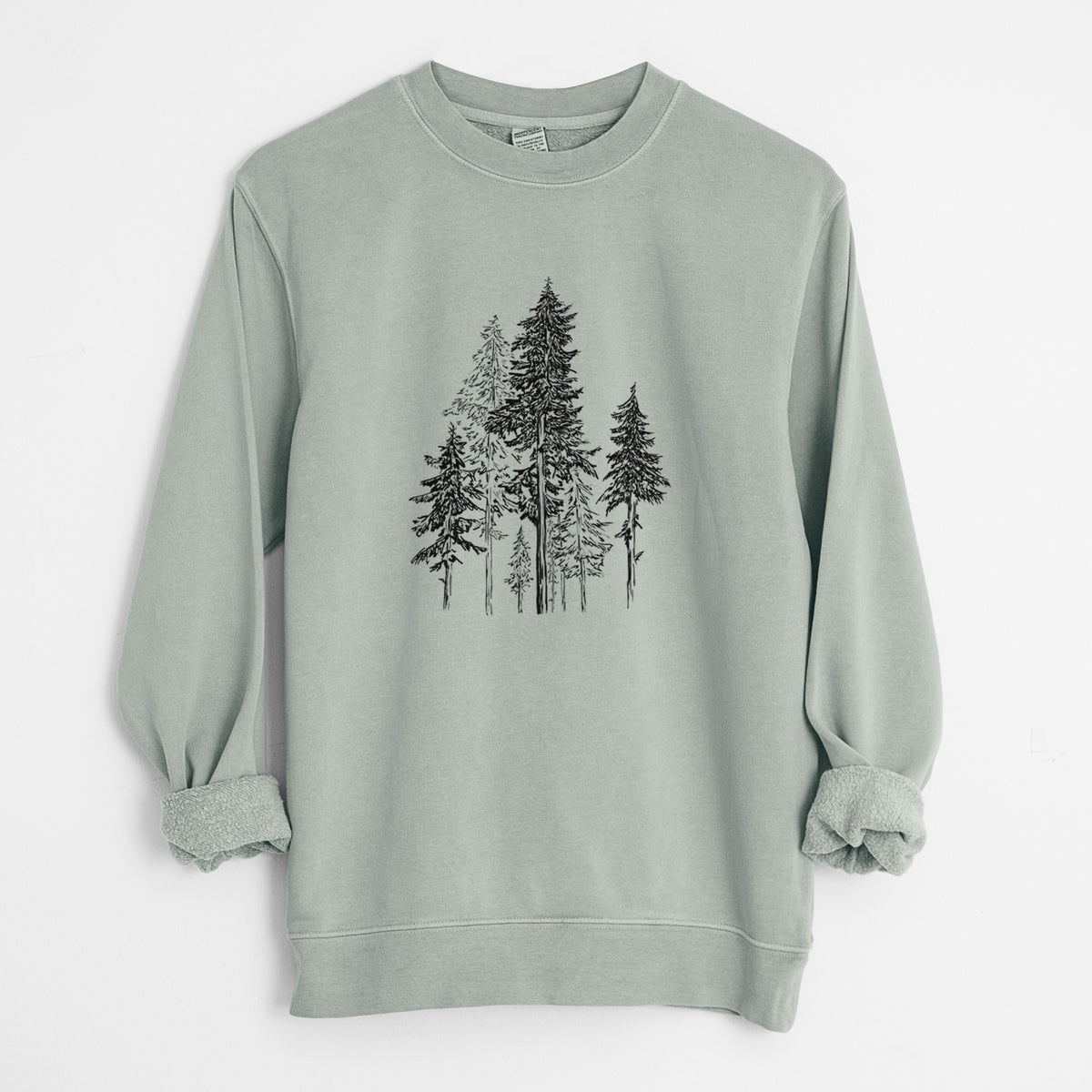 Hemlock Forest - Unisex Pigment Dyed Crew Sweatshirt in Sage