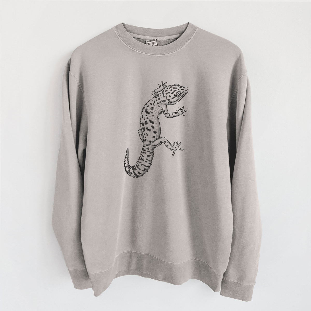 Eublepharis macularius - Leopard Gecko - Unisex Pigment Dyed Crew Sweatshirt in Cement
