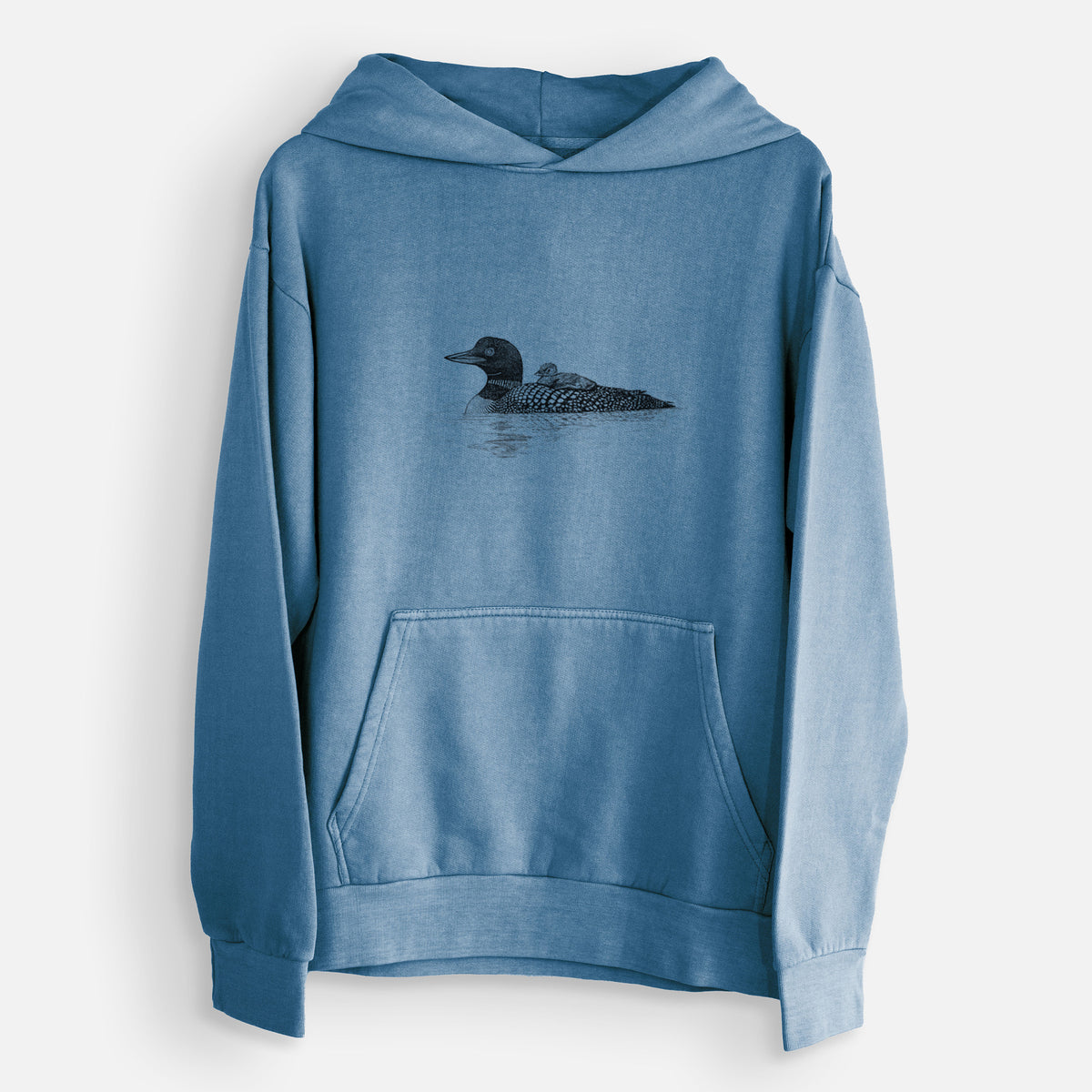 Common Loon with Chick - Gavia immer  - Urban Heavyweight Hoodie