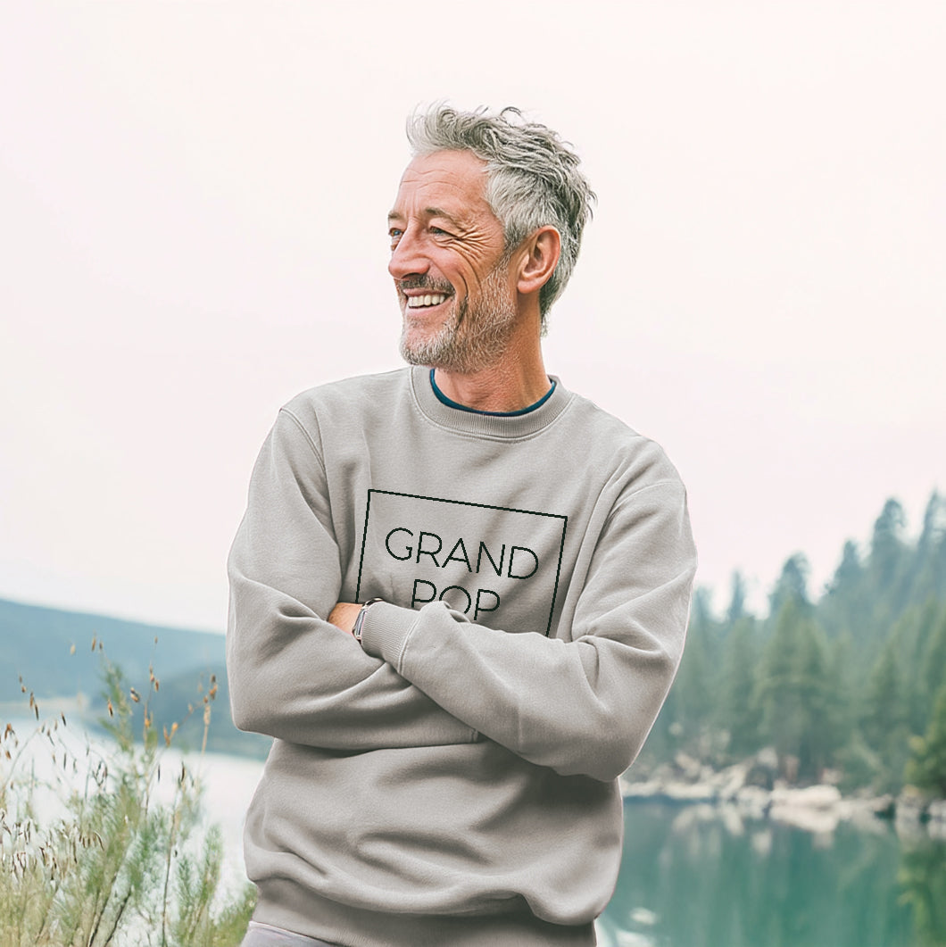 Product photo of the BeCause Tees Create Your Own Custom Boxed - Unisex Pigment Dyed Crew Sweatshirt.