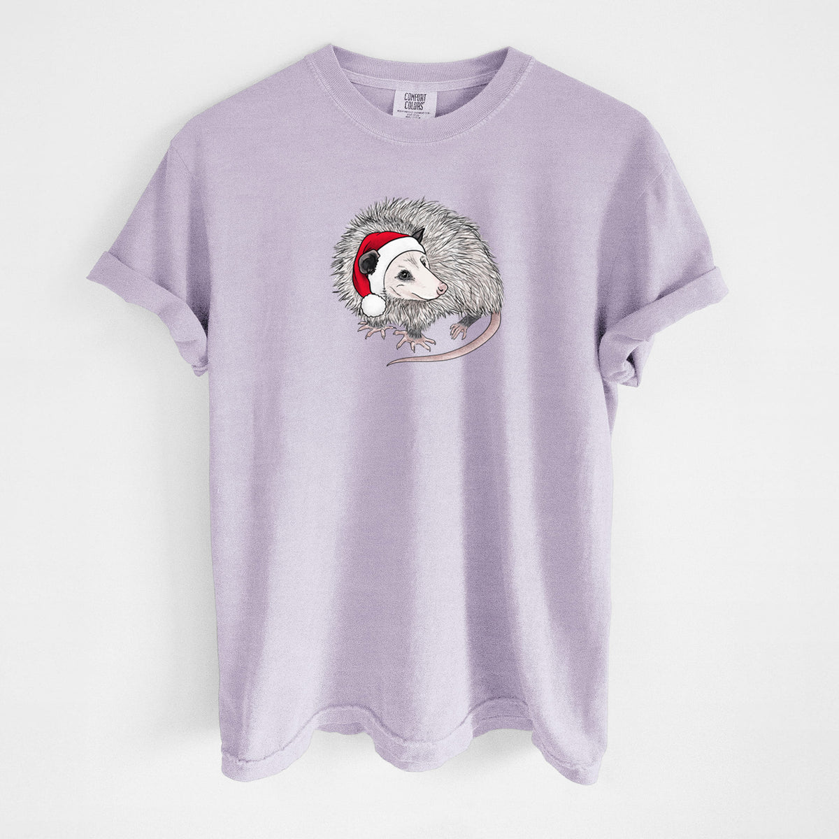 Santa Opossum - Unisex Comfort Colors Garment-Dyed Heavyweight T-shirt in Orchid