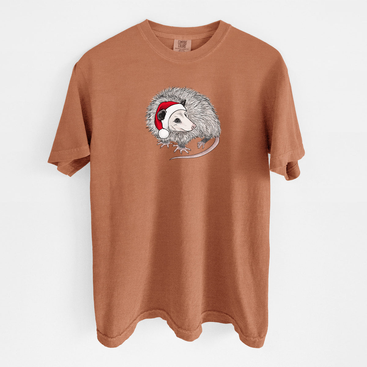 Santa Opossum - Unisex Comfort Colors Garment-Dyed Heavyweight T-shirt in Yam