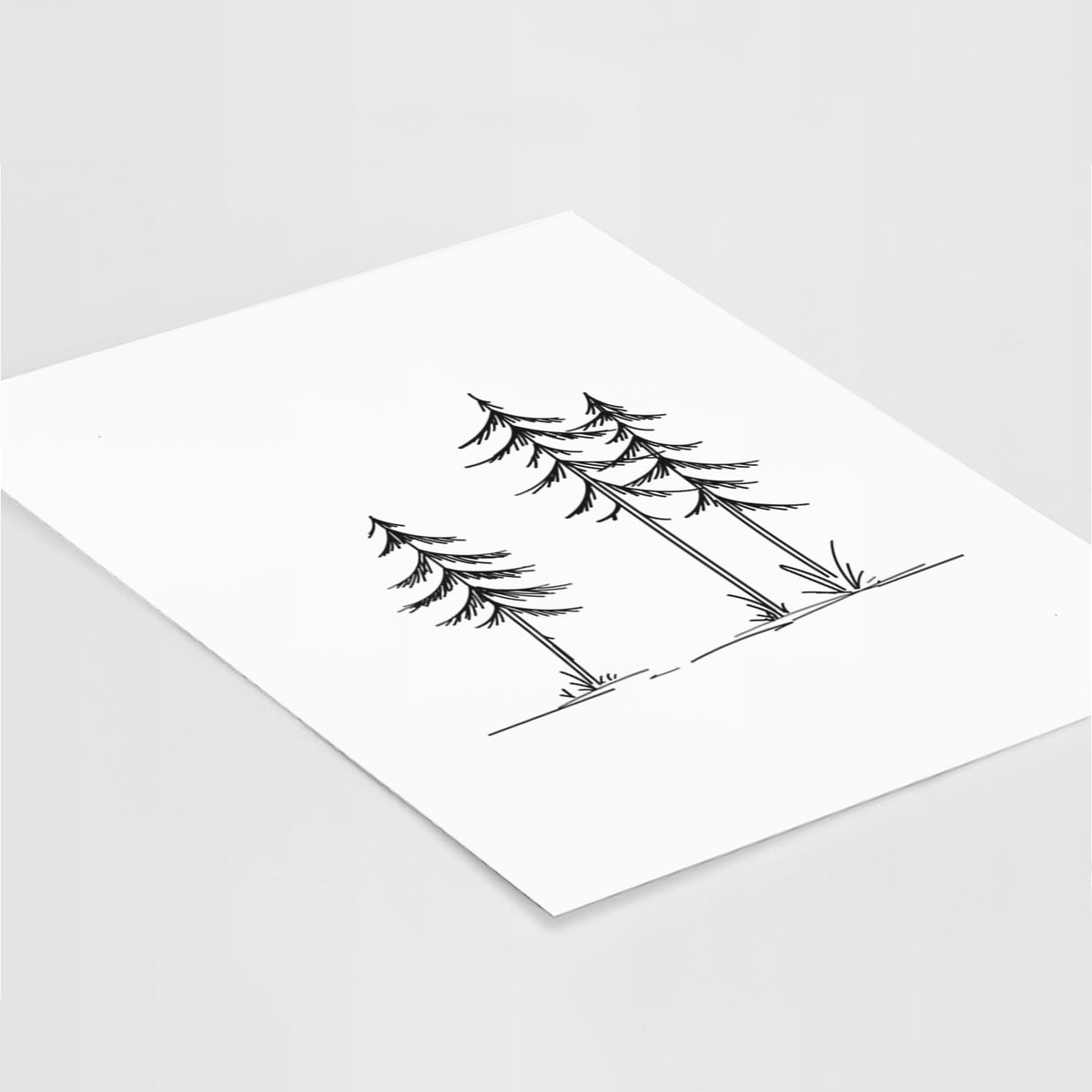 Three Pines - Fine Art Print, Size: 11"x14"