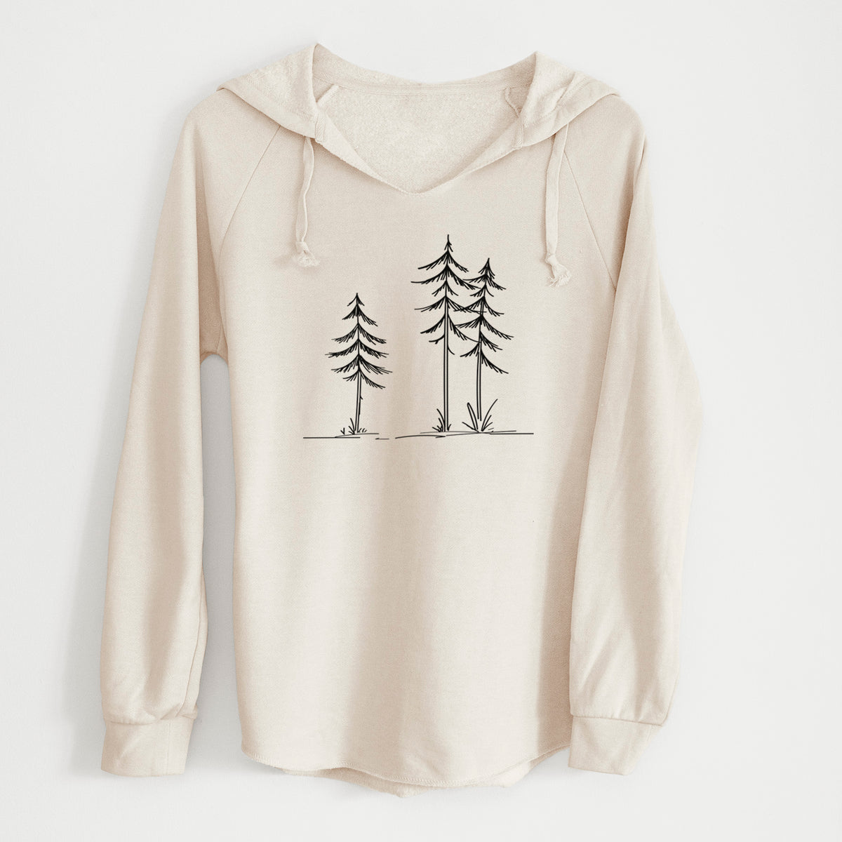 Three Pines - Cali Wave Hooded Sweatshirt in Bone