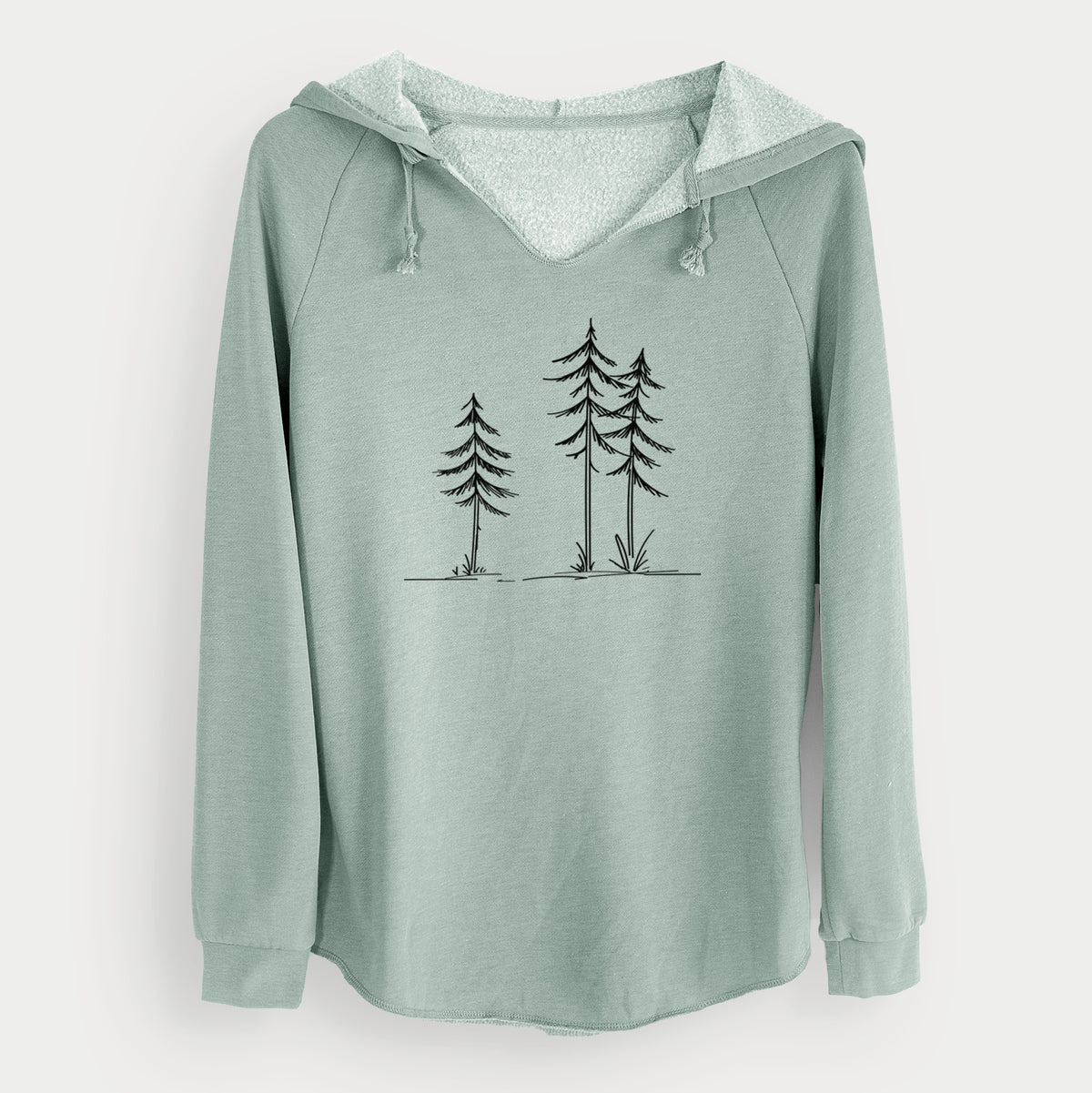 Three Pines - Cali Wave Hooded Sweatshirt in Sage