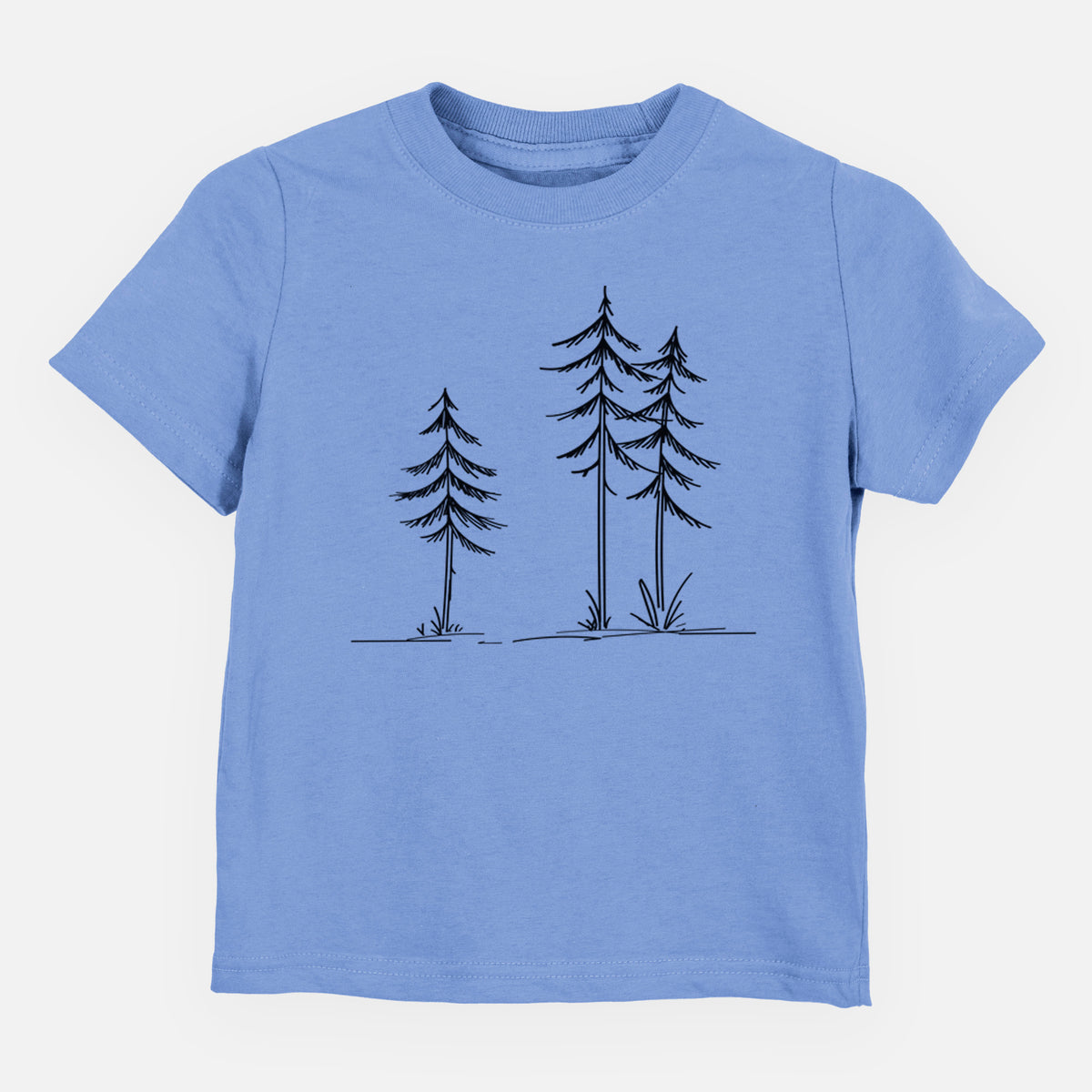 Three Pines - Toddler/Youth Shirt in Carolina Blue