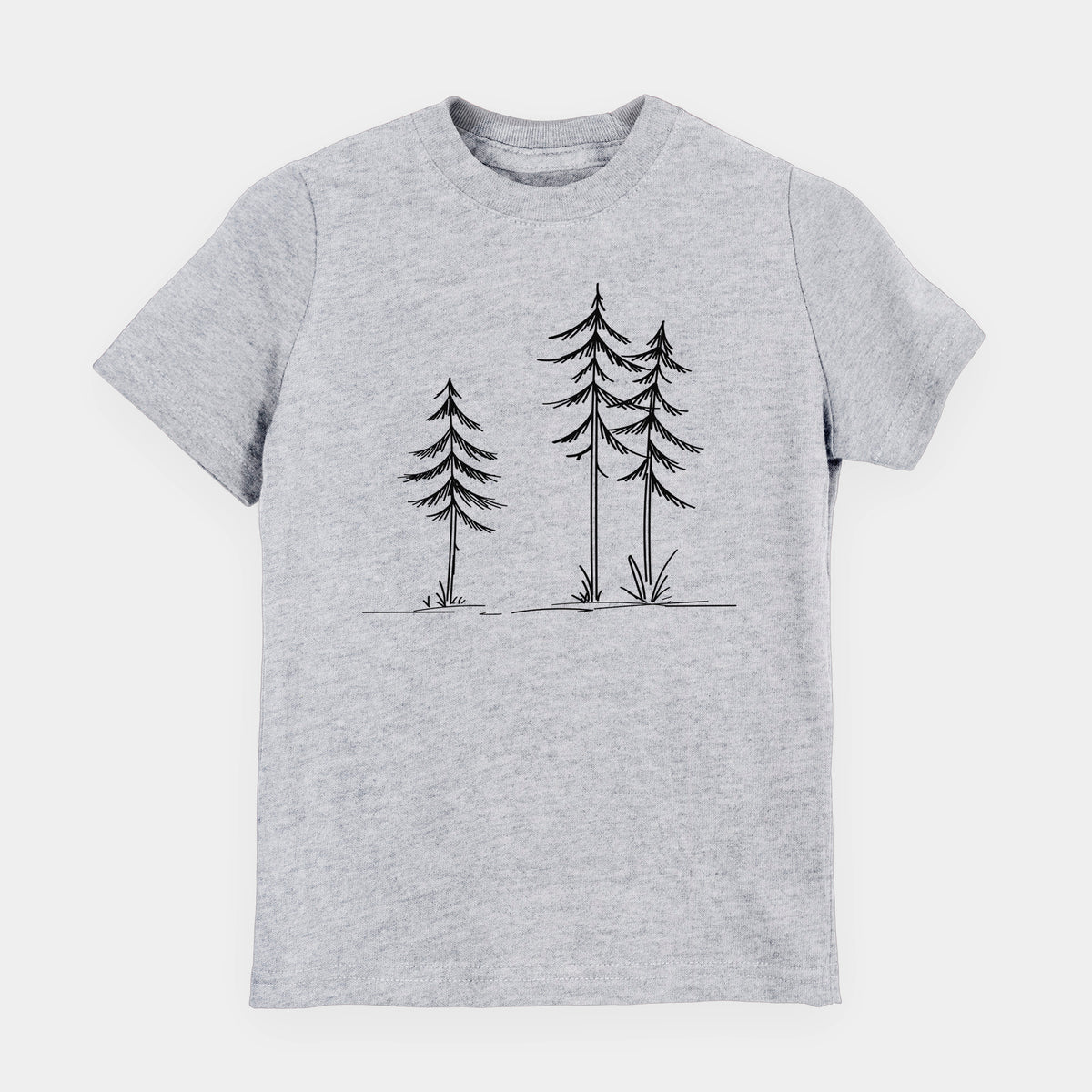 Three Pines - Toddler/Youth Shirt in Heather Grey