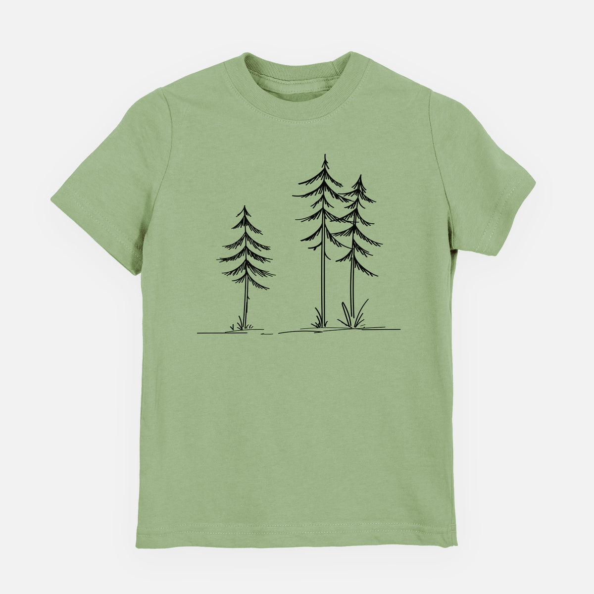 Three Pines - Toddler/Youth Shirt in Sage