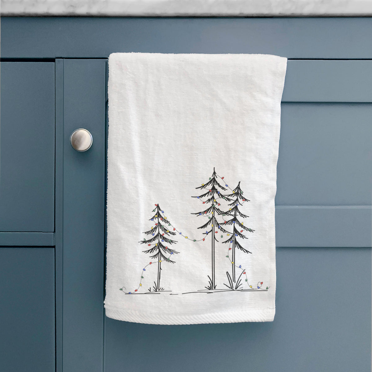 Christmas Deck the Pines Premium Hand Towel